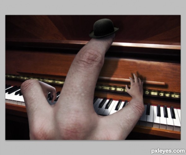 Creation of The Piano Hand: Step 17